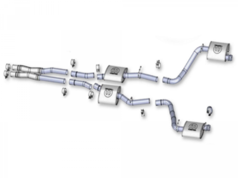 2.5-Inch Mandrel-Bent Cat-Back Exhaust System