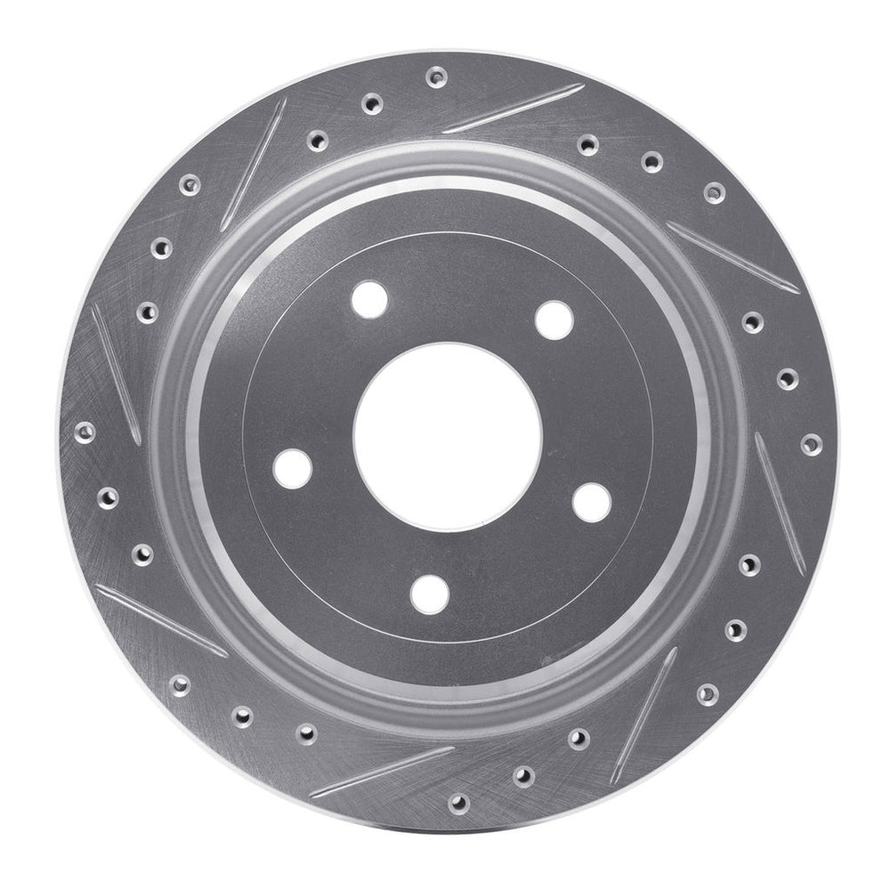Rear Left Drilled and Slotted Brake Rotor