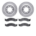 Front Disc Brake Kit w/ Drilled and Slotted Rotors
