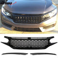Gloss Black Mesh Grille with Eyebrows