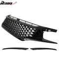 Gloss Black Mesh Grille with Eyebrows