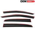 Mugen Style Window Visor Set, Smoke