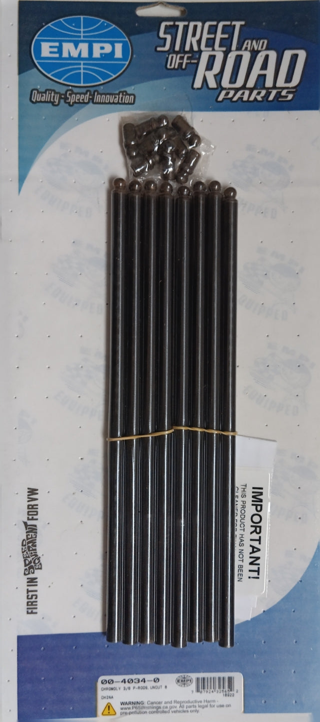 Chromoly Push Rod Set, 11.600" Length