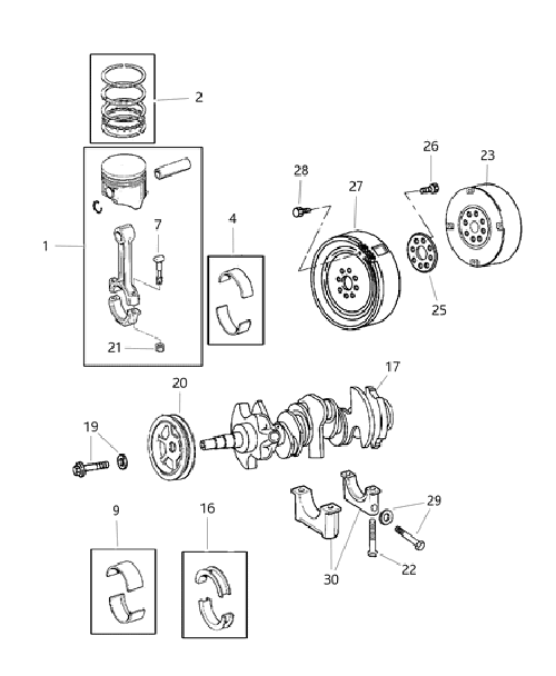 3.5L V6 Piston Pin and Rod