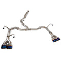 Dual Muffler Delete Axle-Back Exhaust System with Quad