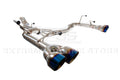 Dual Muffler Delete Axle-Back Exhaust System with Quad