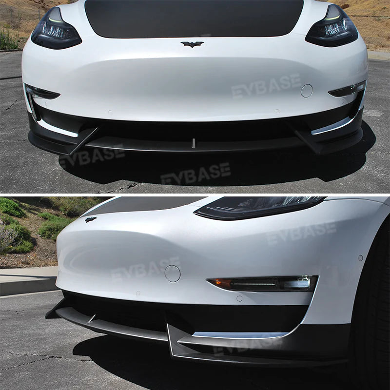 V-Style Front Bumper Lip Spoiler