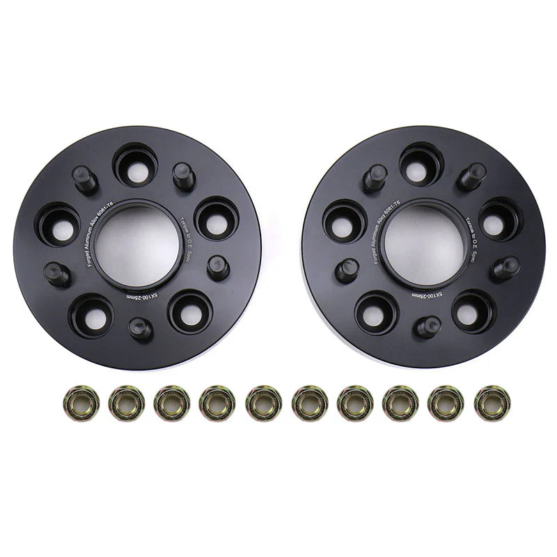 25mm 5x100 Hub-Centric Wheel Spacer Set