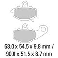 Platinum Carbon Grip Front Rear Brake Pads