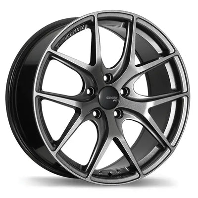 FC04 18x8 40mm Offset 5x114.3 Gloss Grey Titanium Conical Seat Alloy Wheel