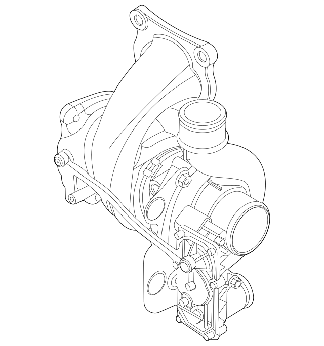 2.3L Turbocharger with Integrated Exhaust Manifold