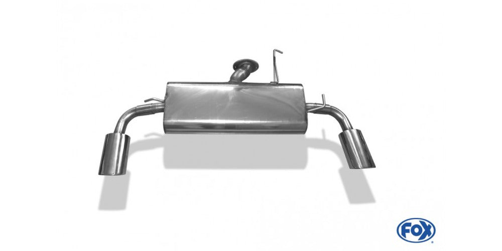 Sport Exhaust System Duplex Dual Oval Exhaust Tips