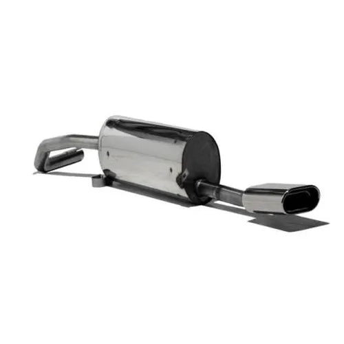 50mm Pipe with 135x80mm Flat Oval Rolled Tailpipe