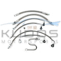 Braided Turbo Water Feed and Return Lines Kit