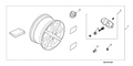 16x6 8-Spoke Aluminum Alloy Wheel, Charcoal