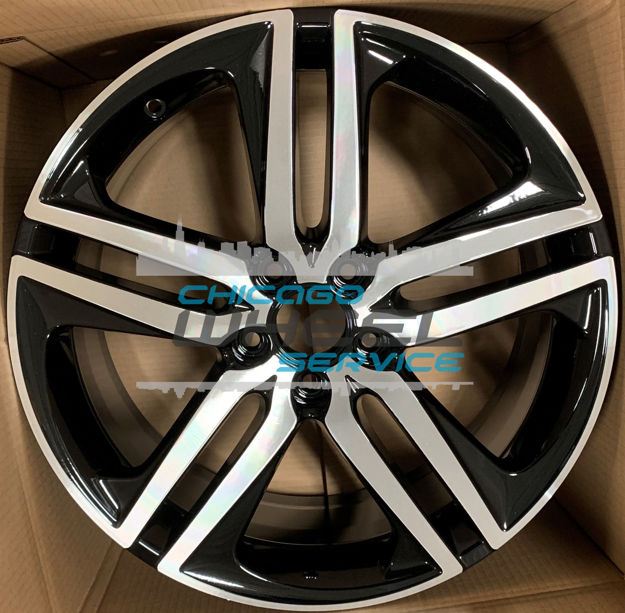 19-Inch Machined Black 5 Double Spoke Alloy Wheel