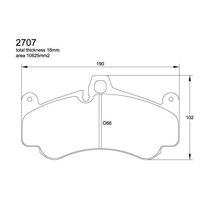Pagid U-2707 Orange Racing Pad Compound