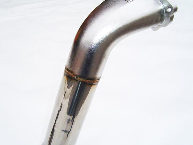 304 Stainless Steel Mandrel-Bent Catless Downpipe