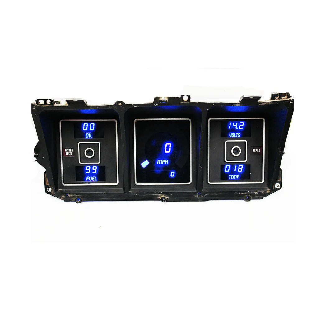 Blue LED Digital Gauge Panel