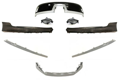 Front Bumper Splitter Kit with Rear Valance