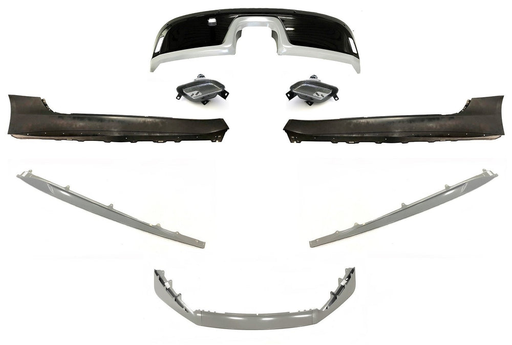Front Bumper Splitter Kit with Rear Valance
