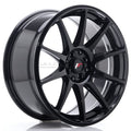 JR11 18x8.5J ET30 4x108/4x114.3 Gloss Black Wheel