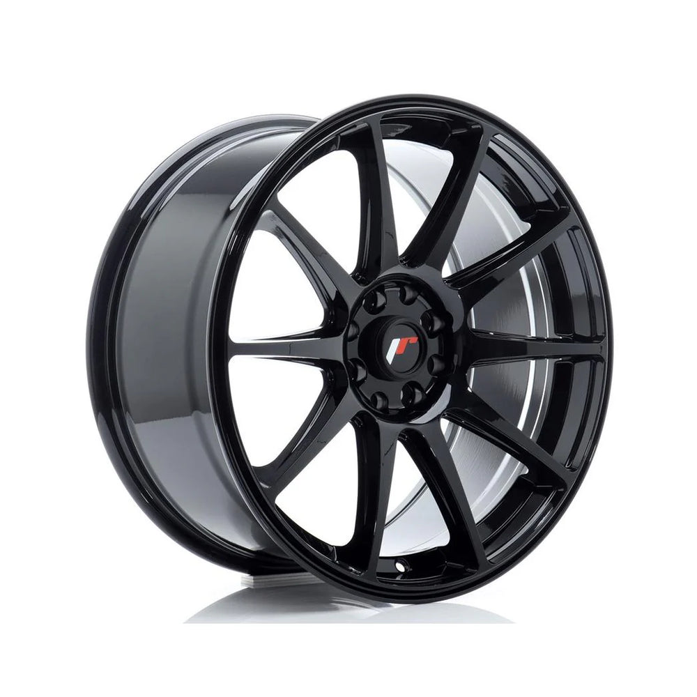 JR11 18x8.5J ET30 4x108/4x114.3 Gloss Black Wheel