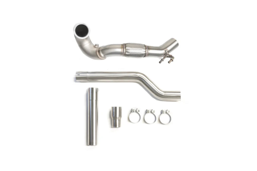 3.5" Stainless Steel Downpipe with High-Flow Cat