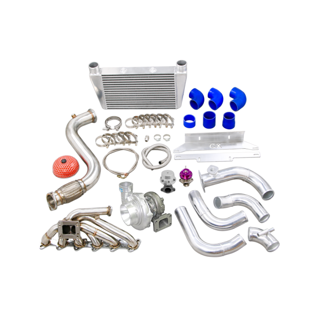 GT35 Turbo Kit with Intercooler and Downpipe