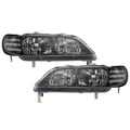 Black Bezel Headlight Set