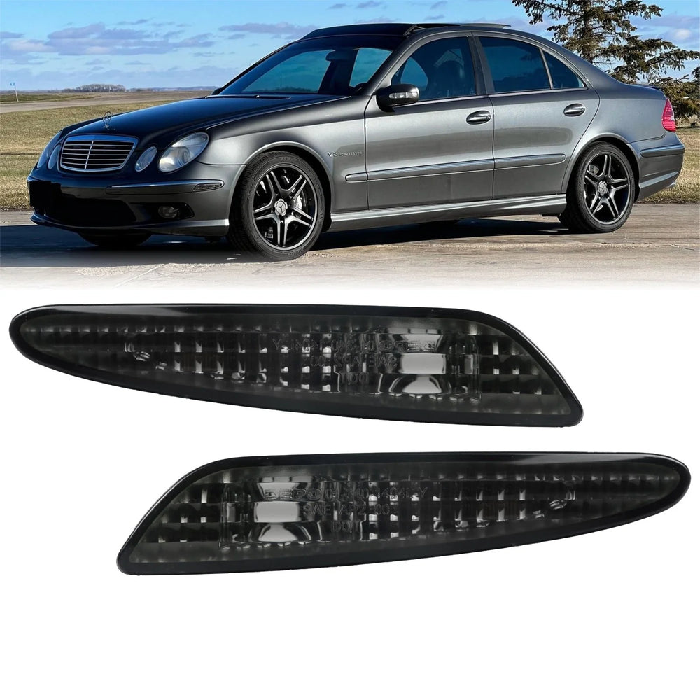 Crystal Smoke Front Bumper Side Marker Lights