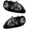Black Housing Headlights