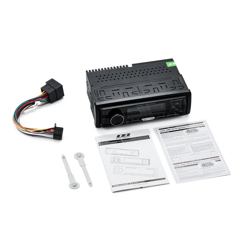 1-DIN Car Stereo with Bluetooth and USB