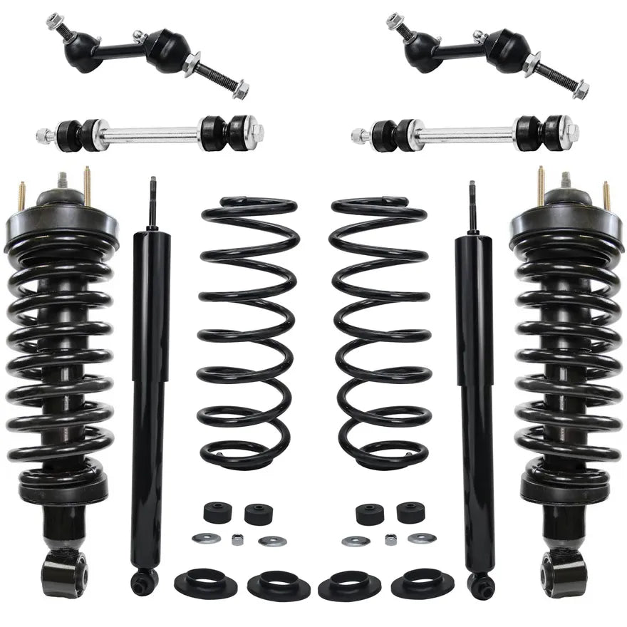 8-Piece Front and Rear Strut and Sway Bar Link Kit