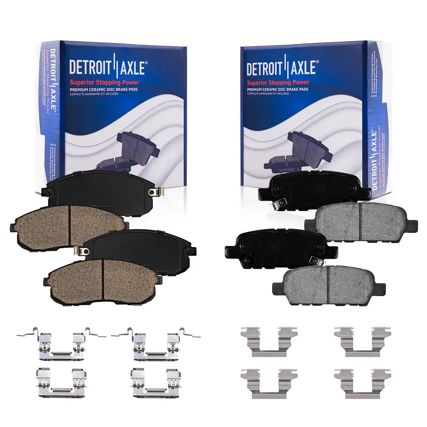 Front & Rear Ceramic Brake Pads Kit