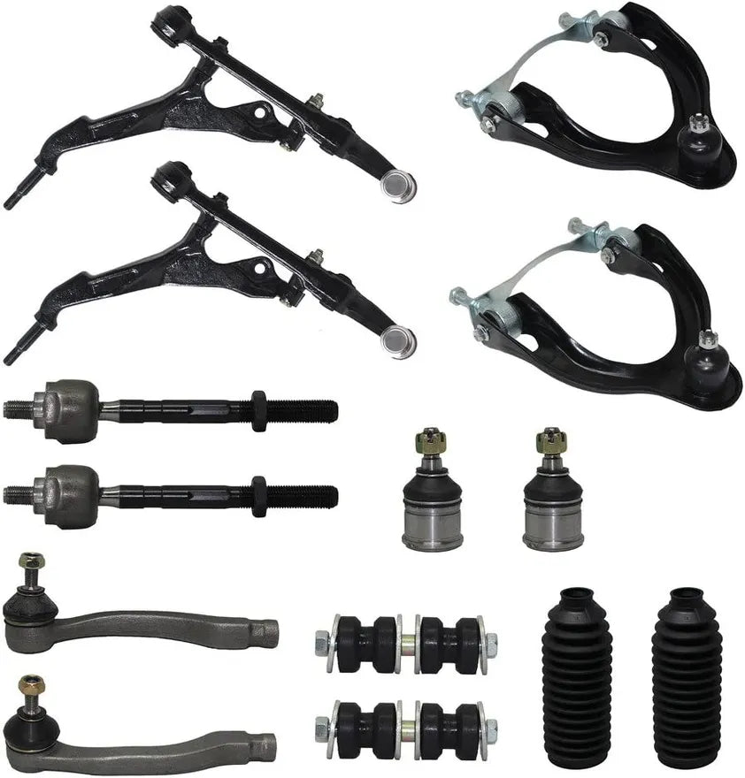 14pc Front Control Arms Tie Rods Sway Bar Links Suspension Kit
