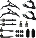 14pc Front Control Arms Tie Rods Sway Bar Links Suspension Kit