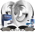 Front Disc Rotors and Ceramic Brake Pads Kit