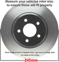 Rear Drilled and Slotted Brake Rotors