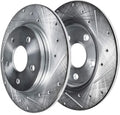 Rear Drilled and Slotted Brake Rotors