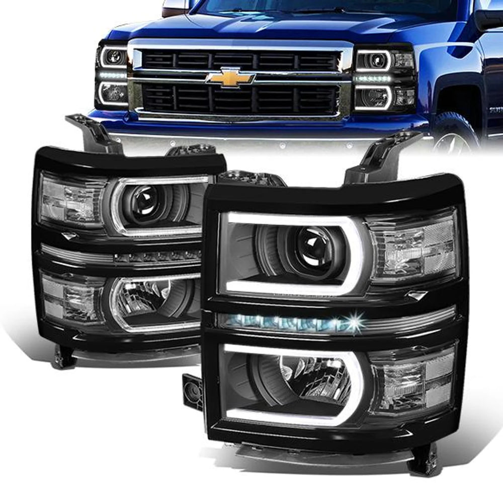 LED DRL Projector Headlights