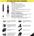 IMS Rear 2.6" Internal Reservoir Monotube Shocks