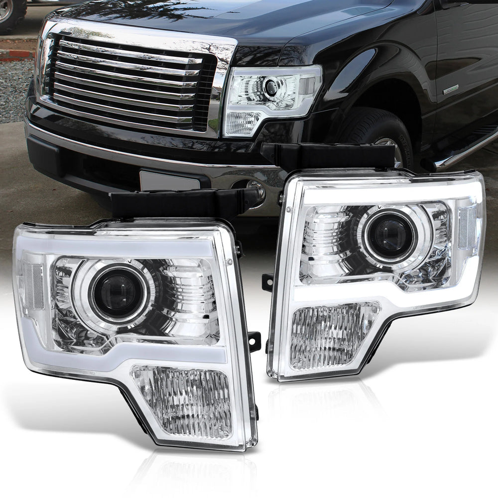 LED DRL Bar Projector Headlights