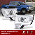 LED DRL Bar Projector Headlights