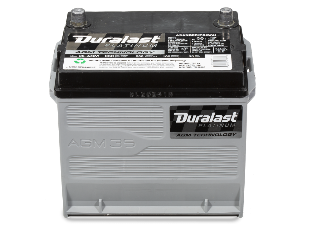 Absorbed Glass Mat Battery, 650 CCA