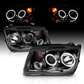Projector Headlights w/ LED Halo Black Housing