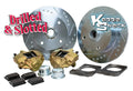Front Disc Brake Kit with Dual-Drilled Rotors