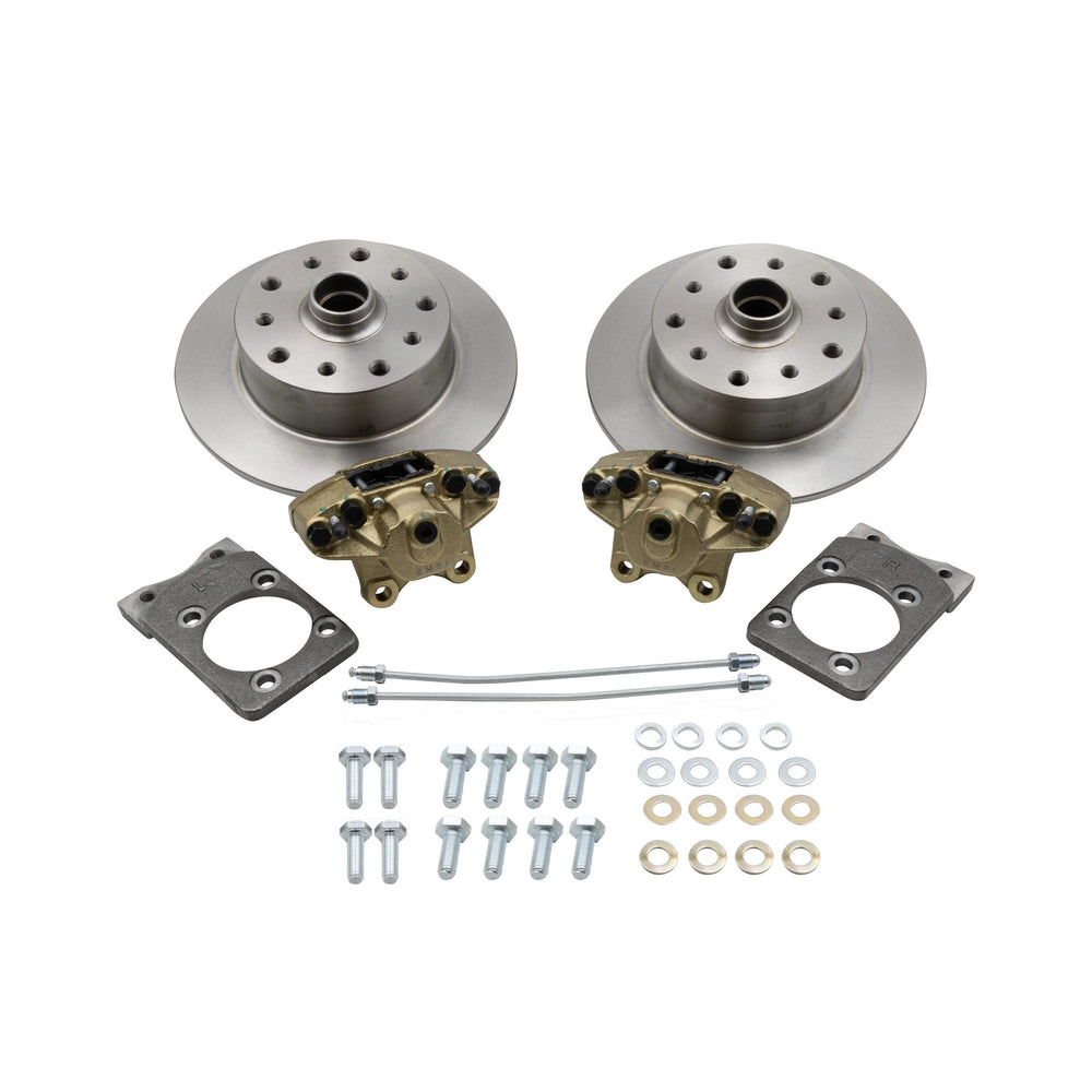 Front Disc Brake Kit with Dual-Drilled Rotors