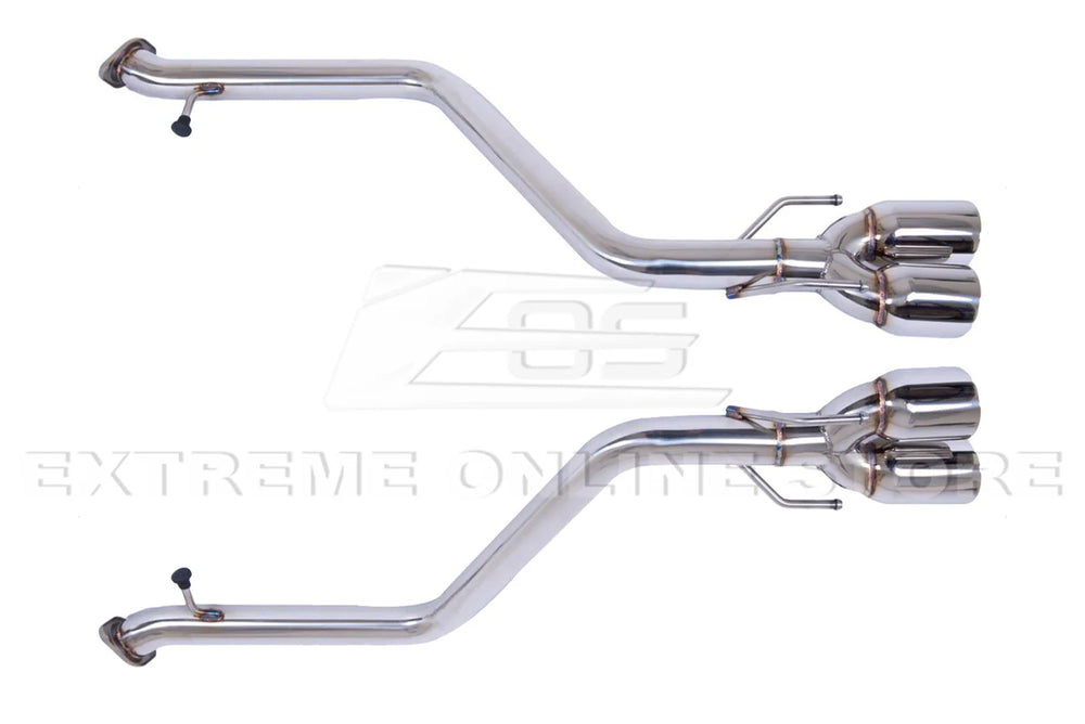 Double-Wall Quad Slant-Cut Exhaust Tip Set