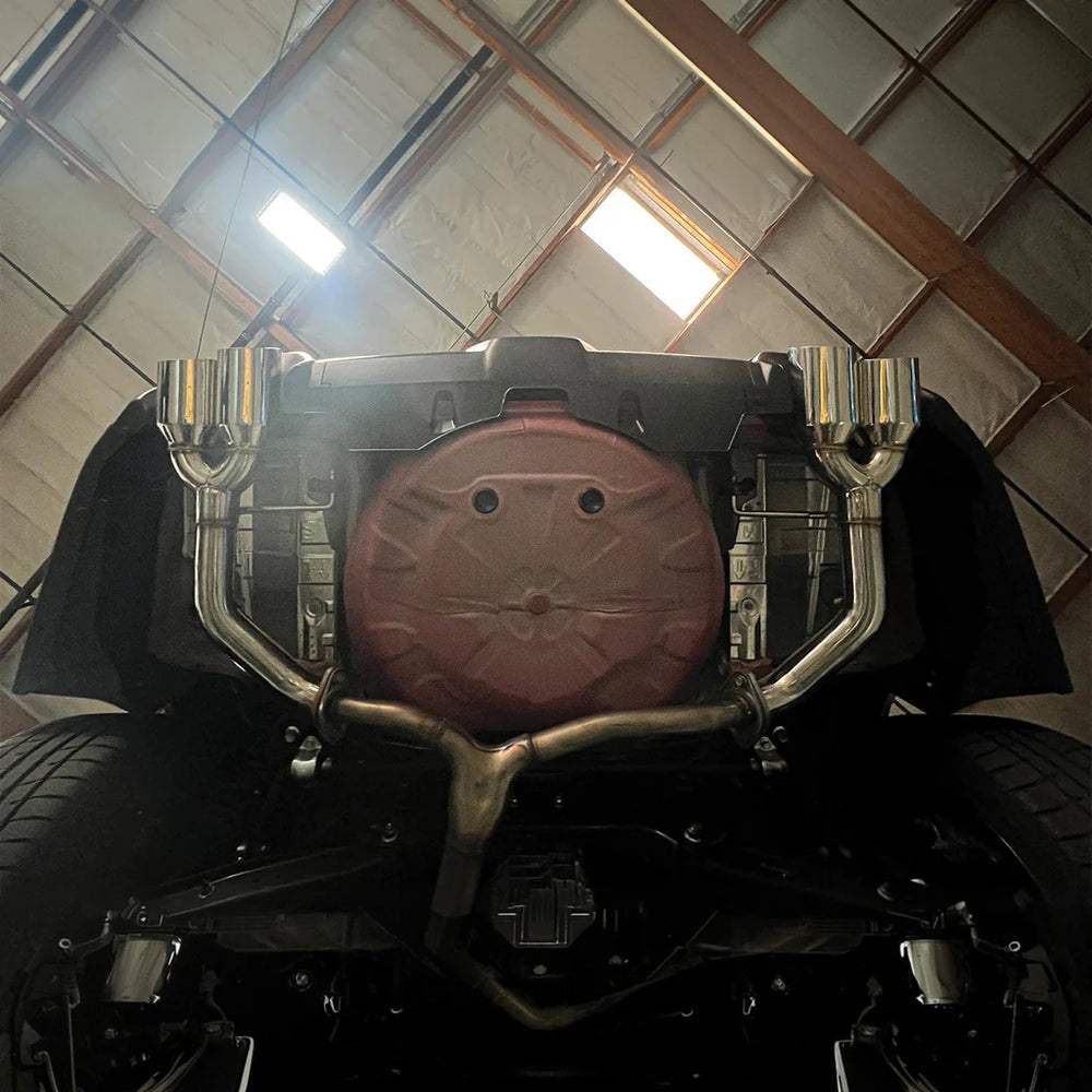 Axle-Back Exhaust System, Quad Exit 4-Inch Tips